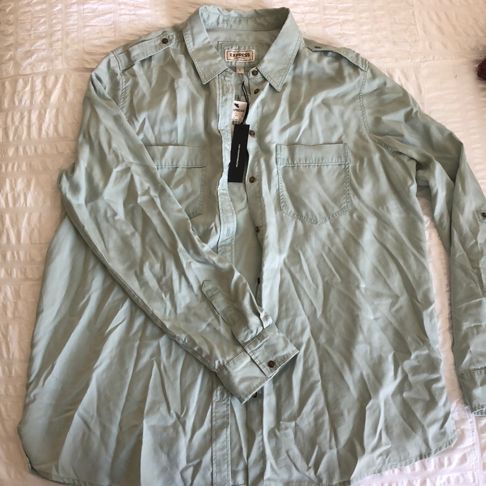 Express Boyfriend chambray